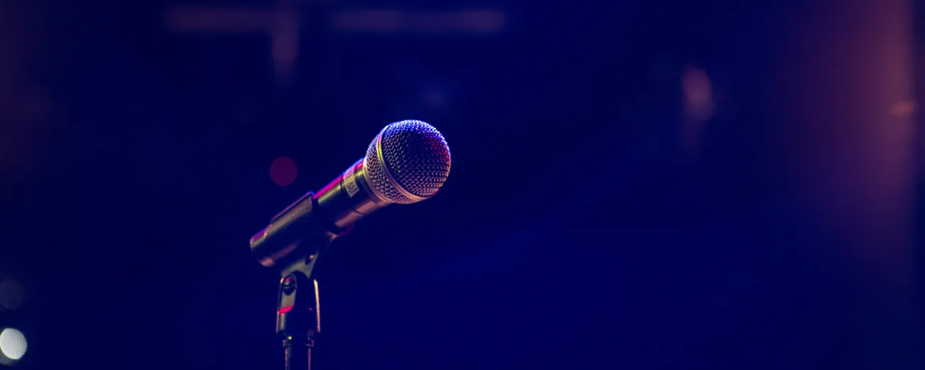 microphone on a microphone stand