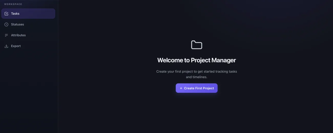 Project Manager Window